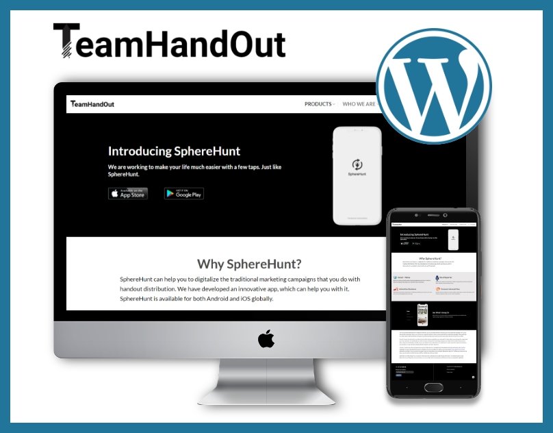 teamhandout development in Wordpress
