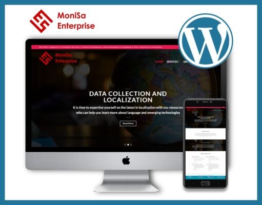 monisaenterprise.com development in wordpress